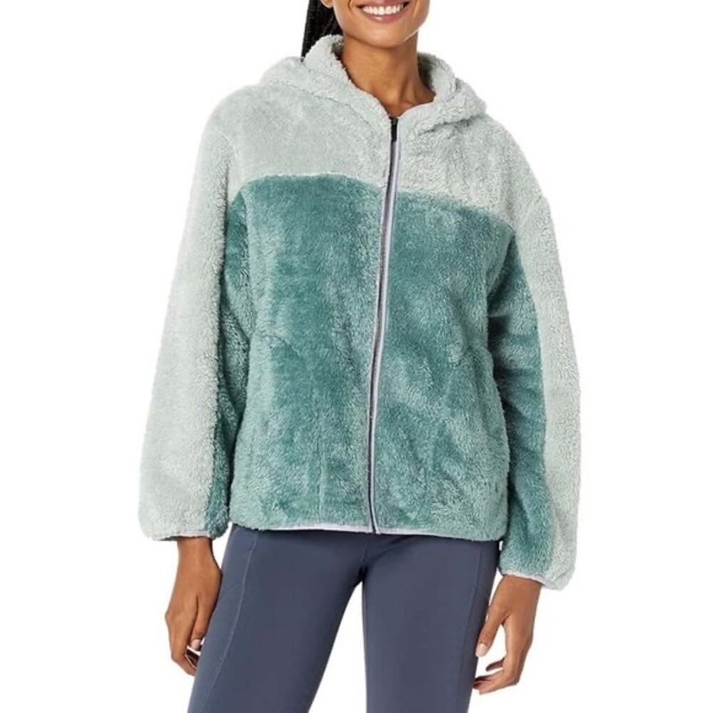 UGG Women's Sheila Sherpa Full-Zip Jacket Green Light Teal - Size: Small